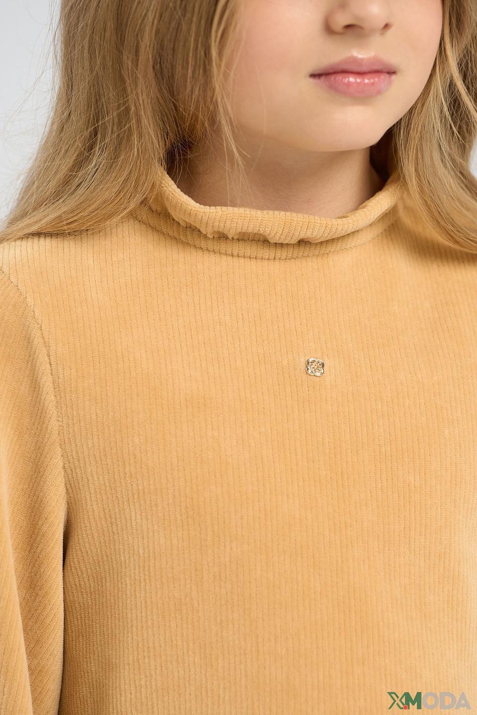 Платье Choupette детское золотистое с рюшами и эмблемой