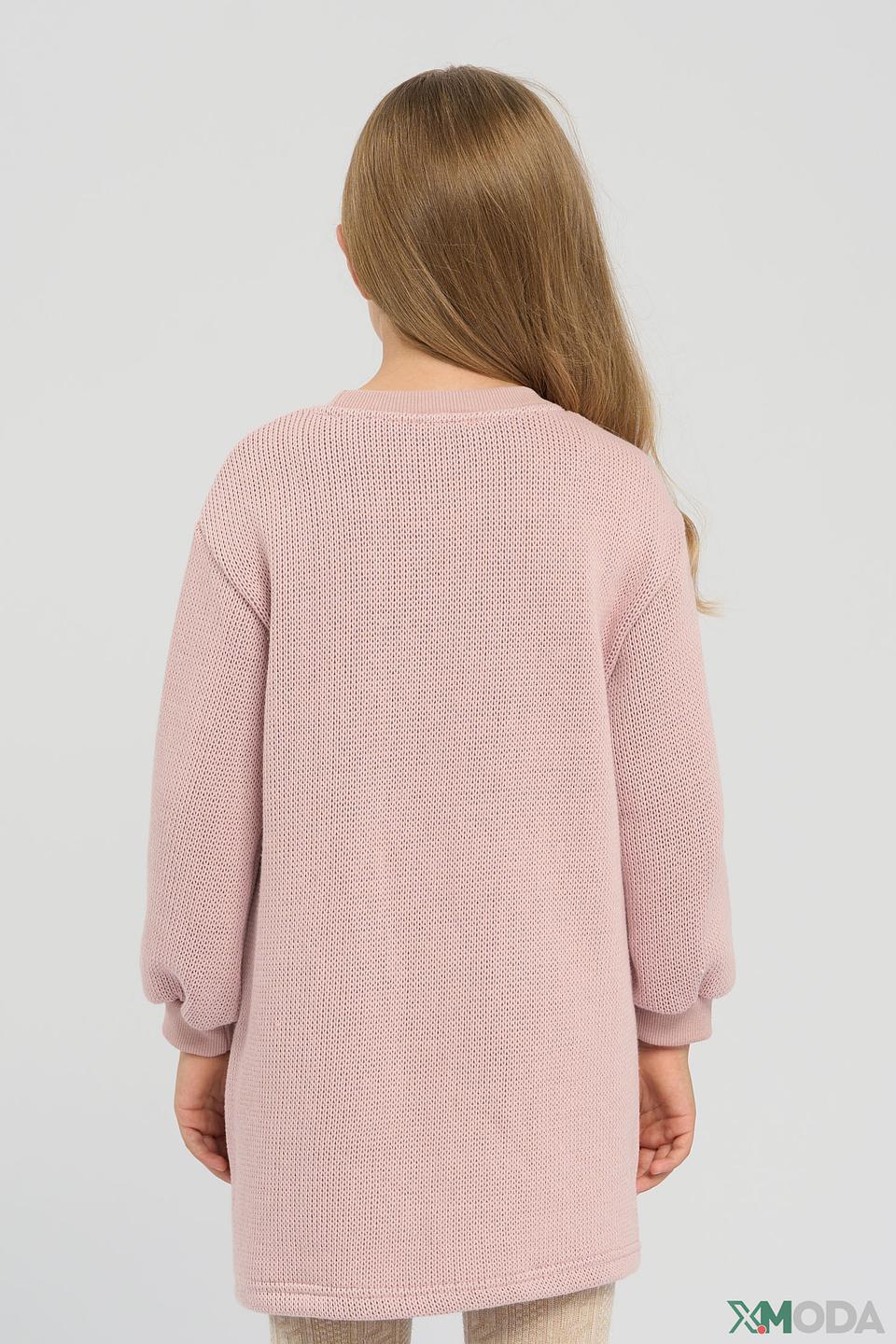 Платье Choupette Розовое с вышивкой для девочки