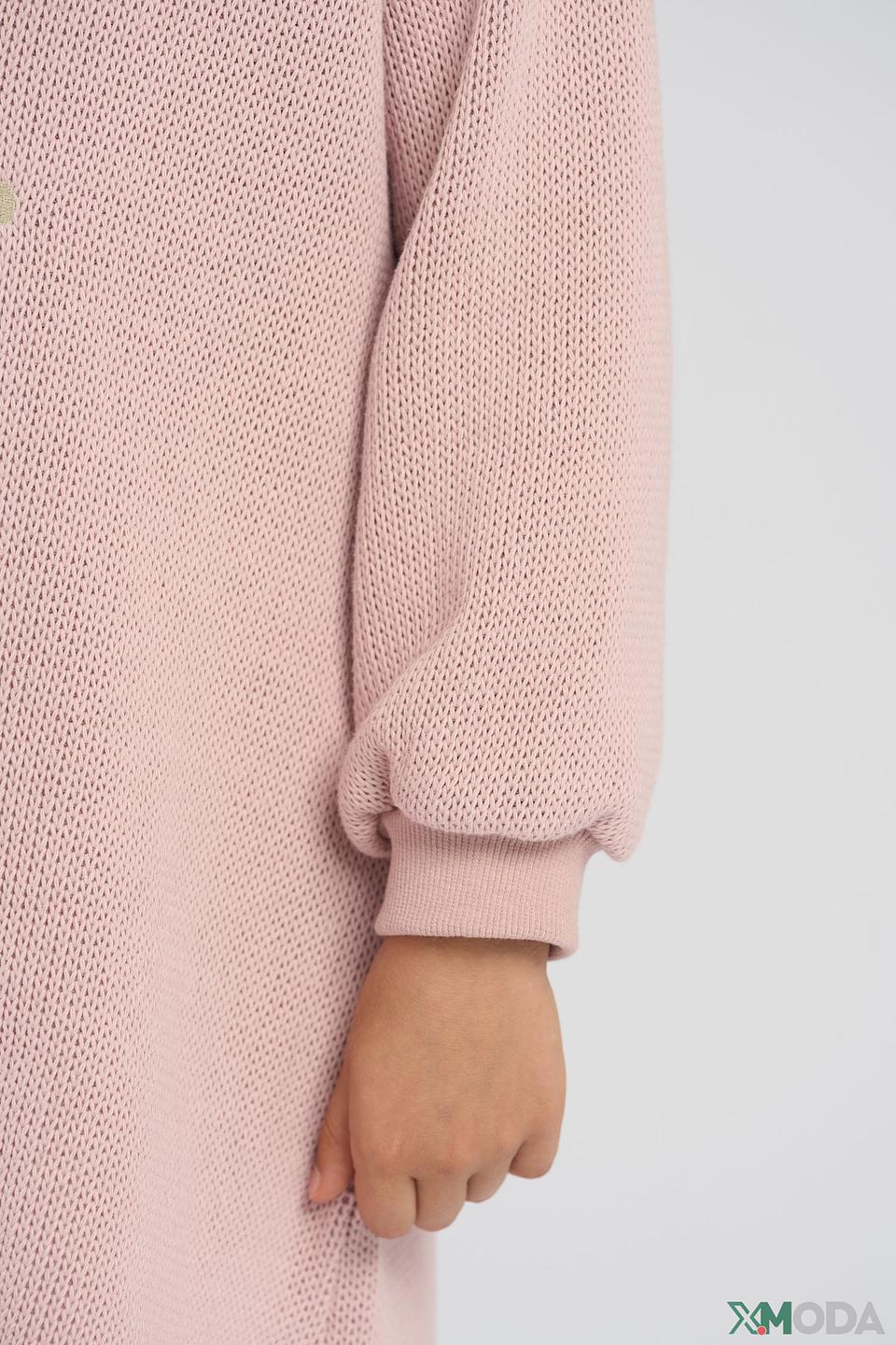 Платье Choupette Розовое с вышивкой для девочки