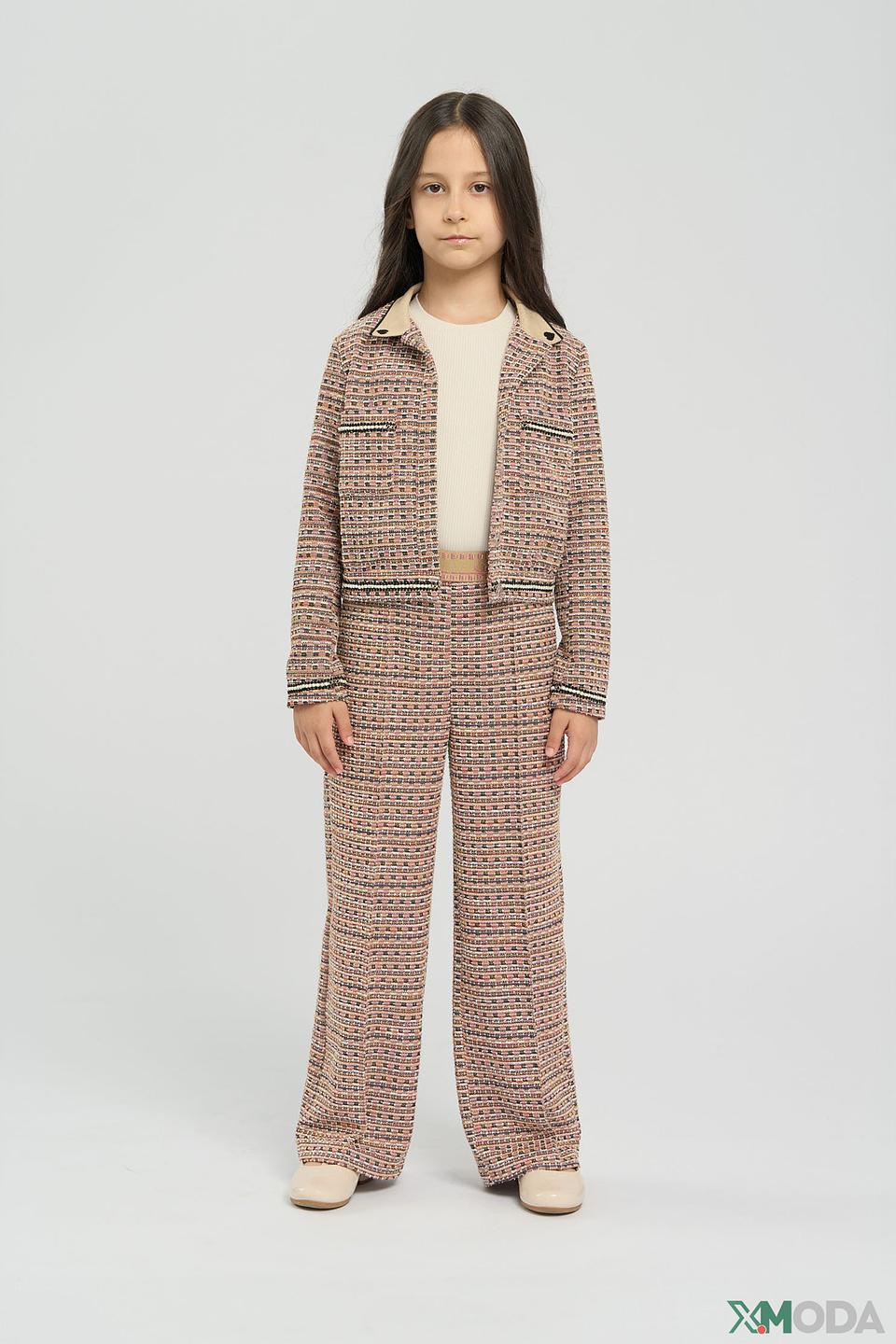 Детская куртка Choupette в стиле твид с декором