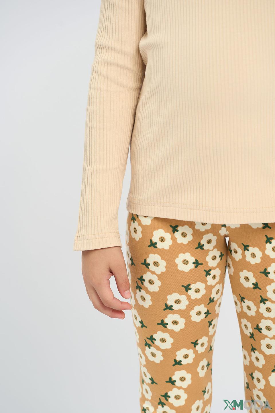 Детская водолазка Choupette, бежевый, в рубчик