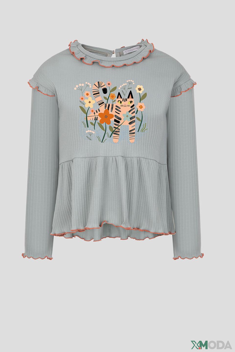 Блуза Choupette дев. с котиком