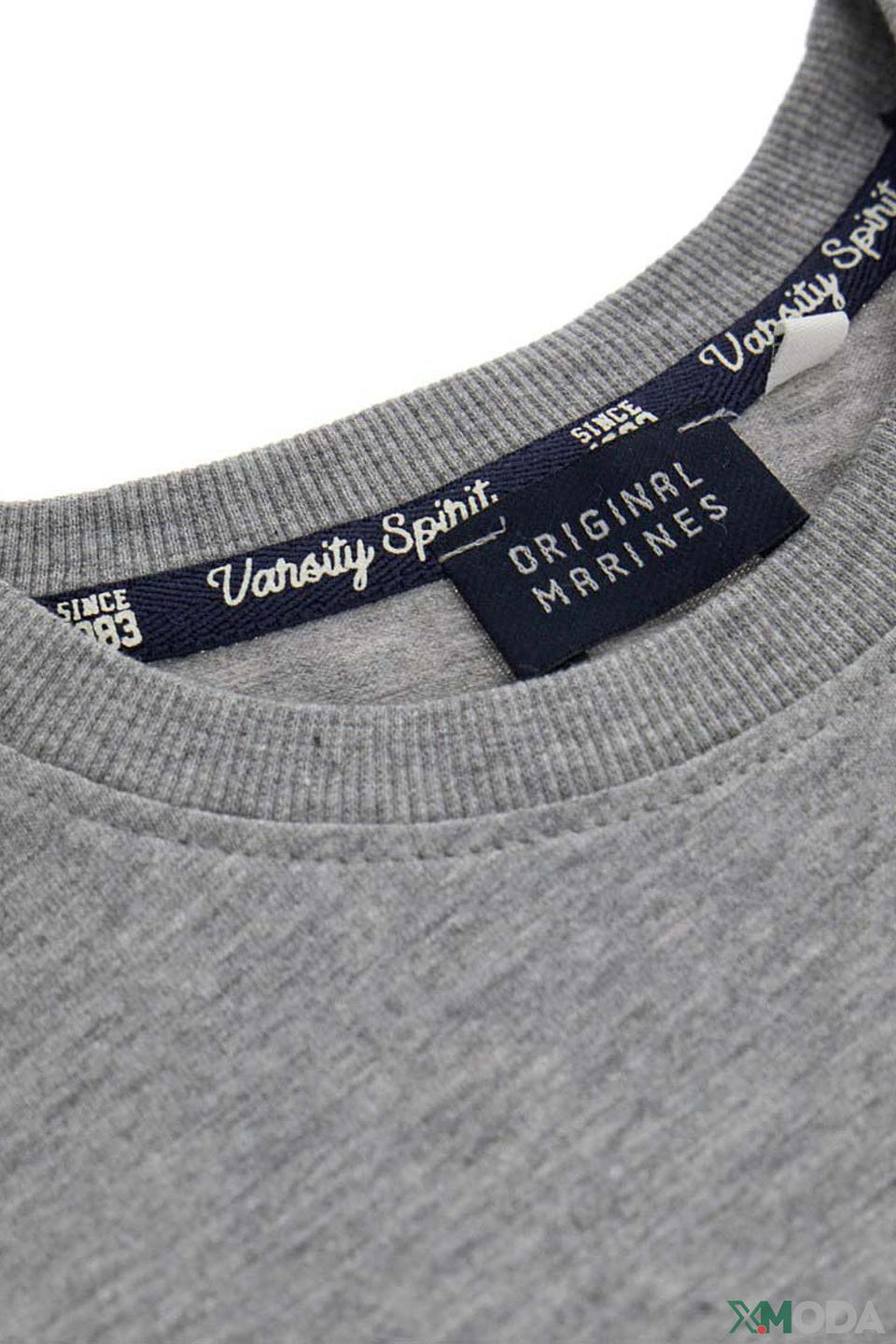 Футболка Original Marines серая с принтом