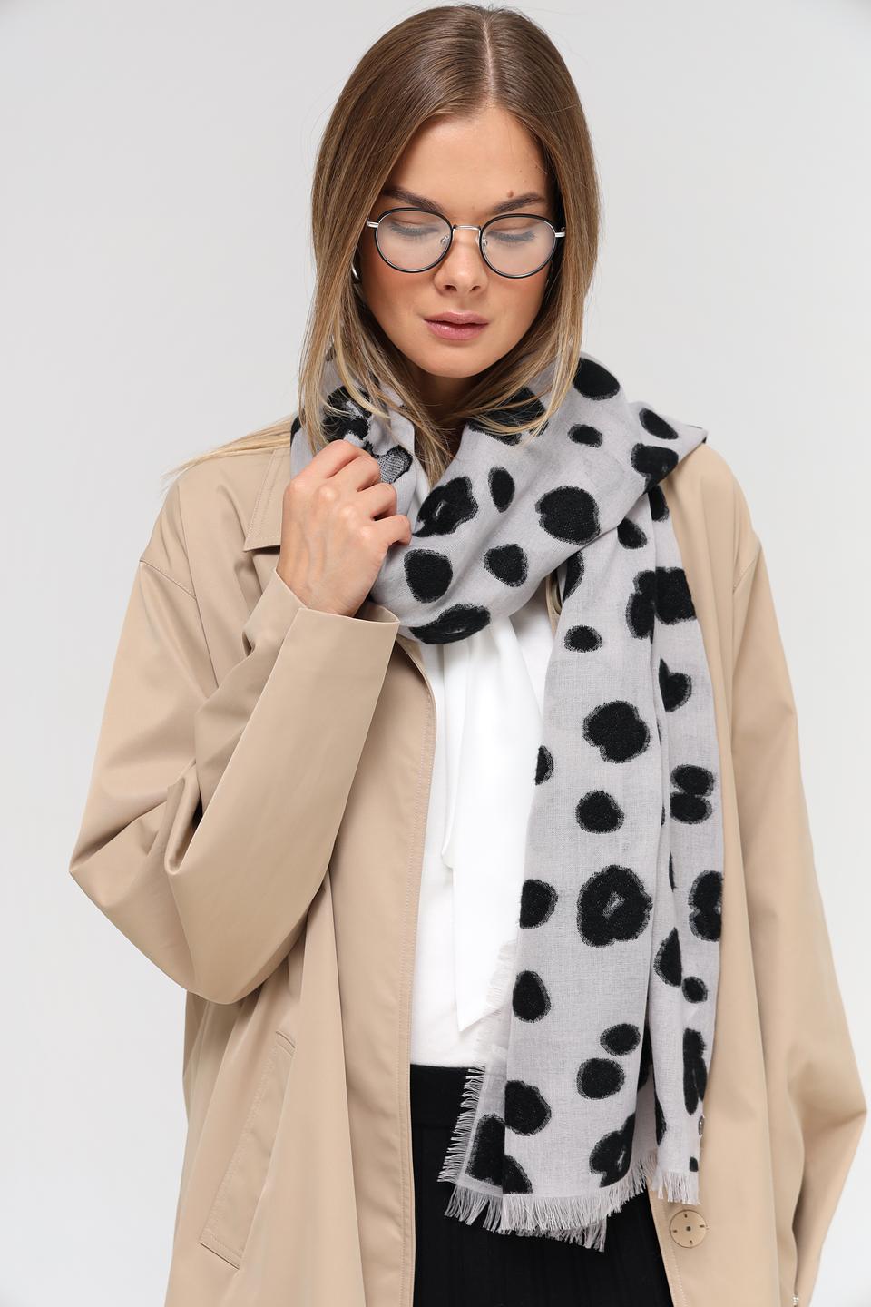 Шарф Fraas с леопардовым принтом