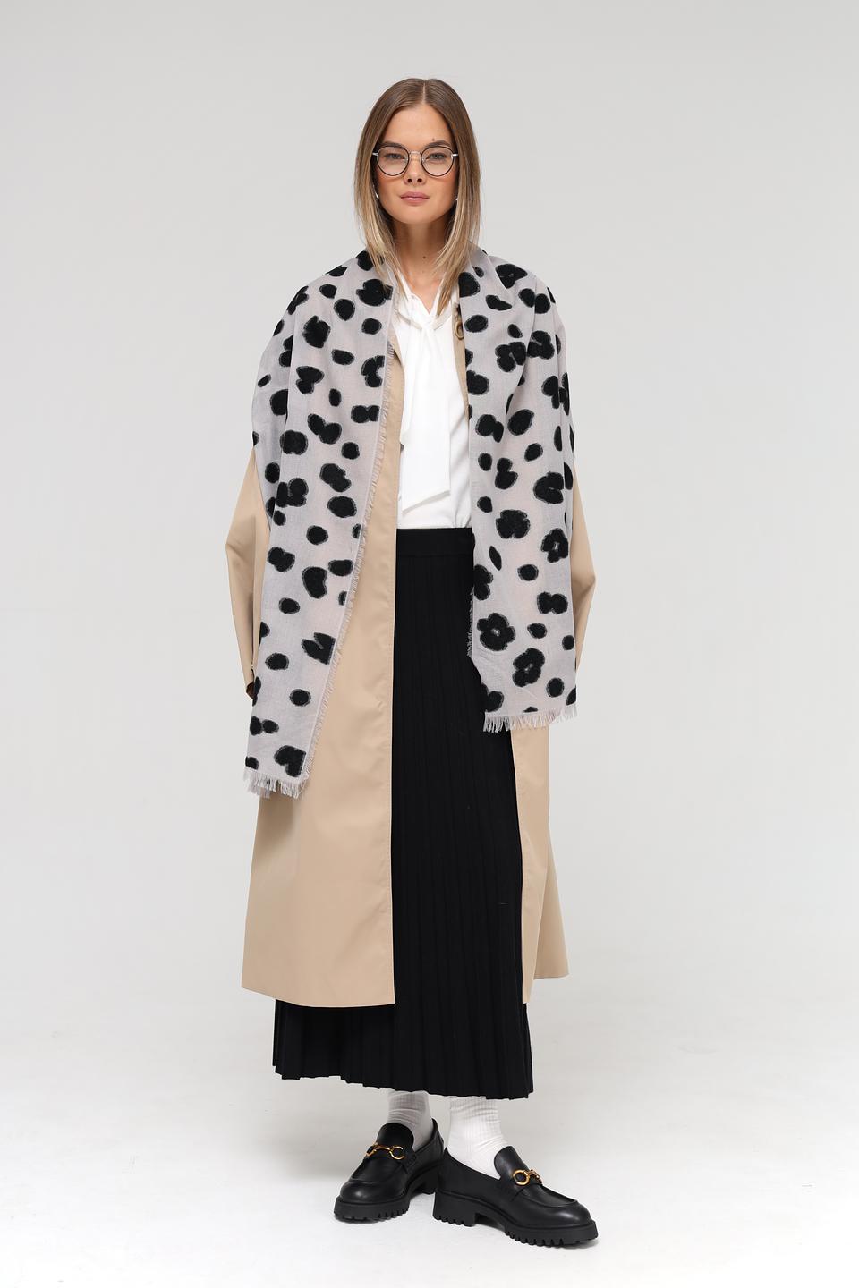 Шарф Fraas с леопардовым принтом