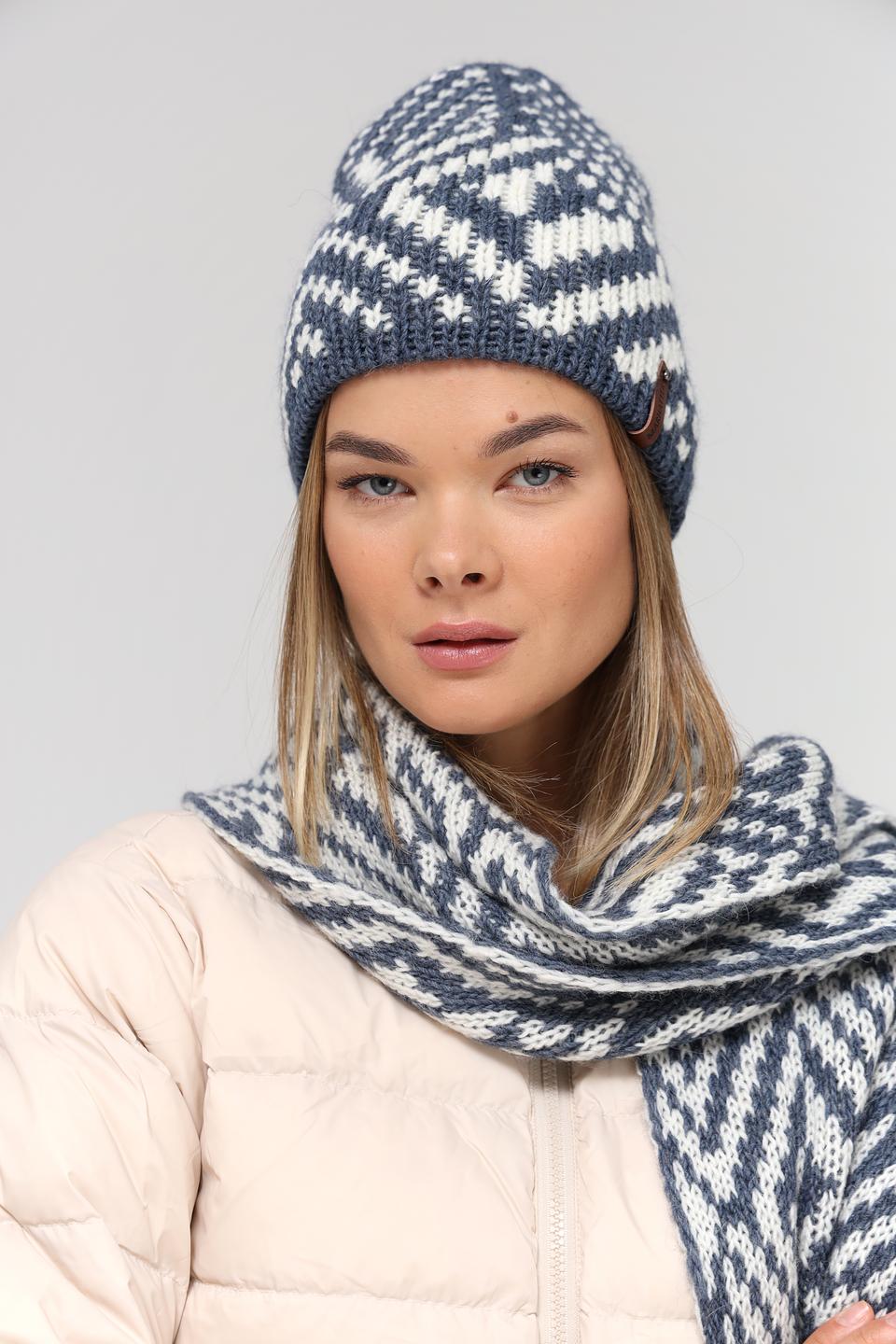 Шапка Marhatter вязаная с узором