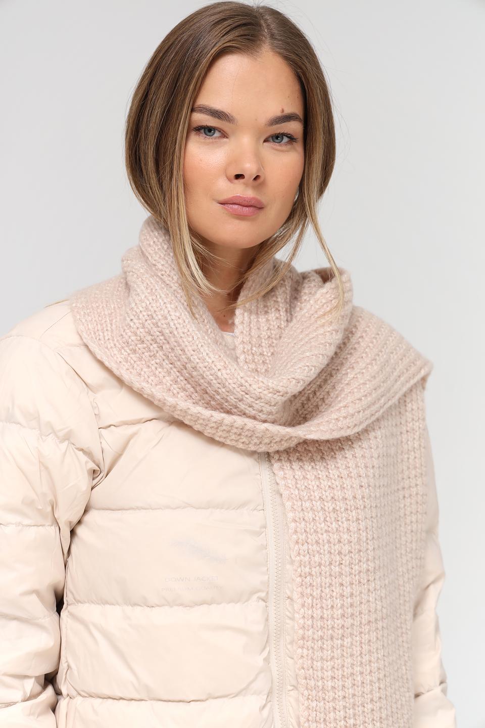 Шарф Marhatter вязаный бежевый