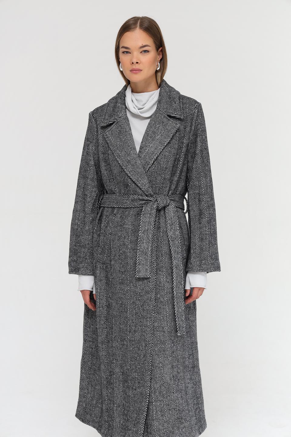 Пальто Oui в клетку