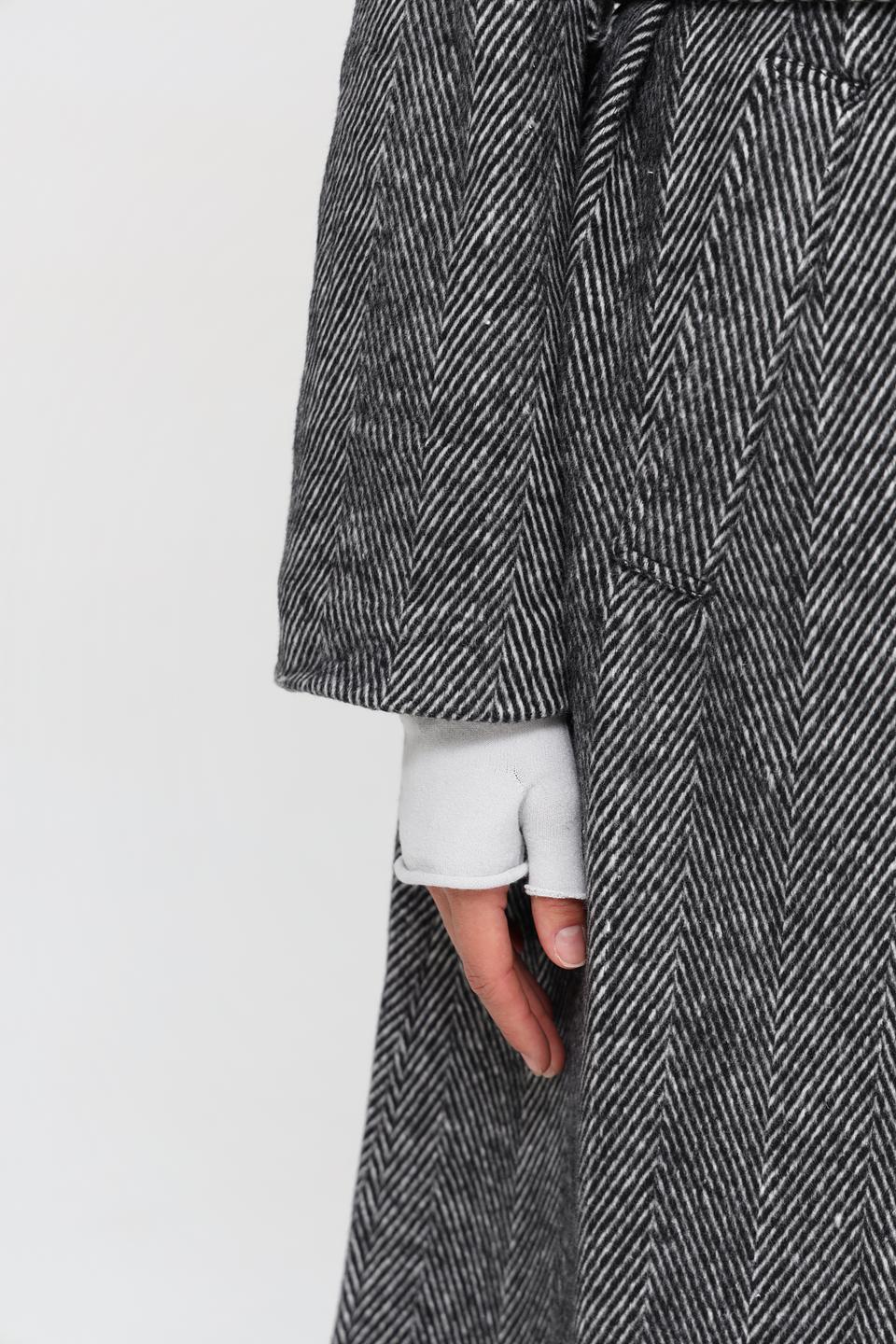 Пальто Oui в клетку