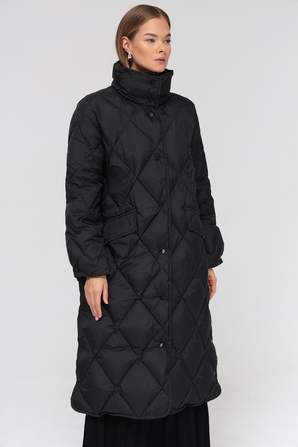 Пальто Marc Cain стеганое чёрное