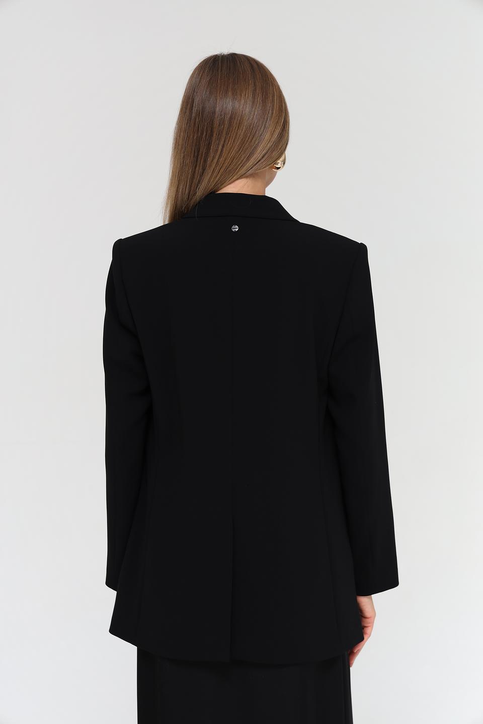 Жакет Marc Cain чёрный двубортный