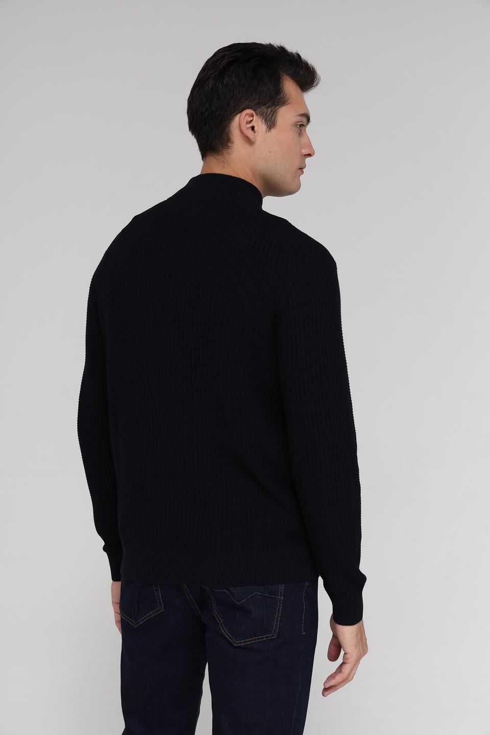 Кардиган Bugatti чёрный на молнии