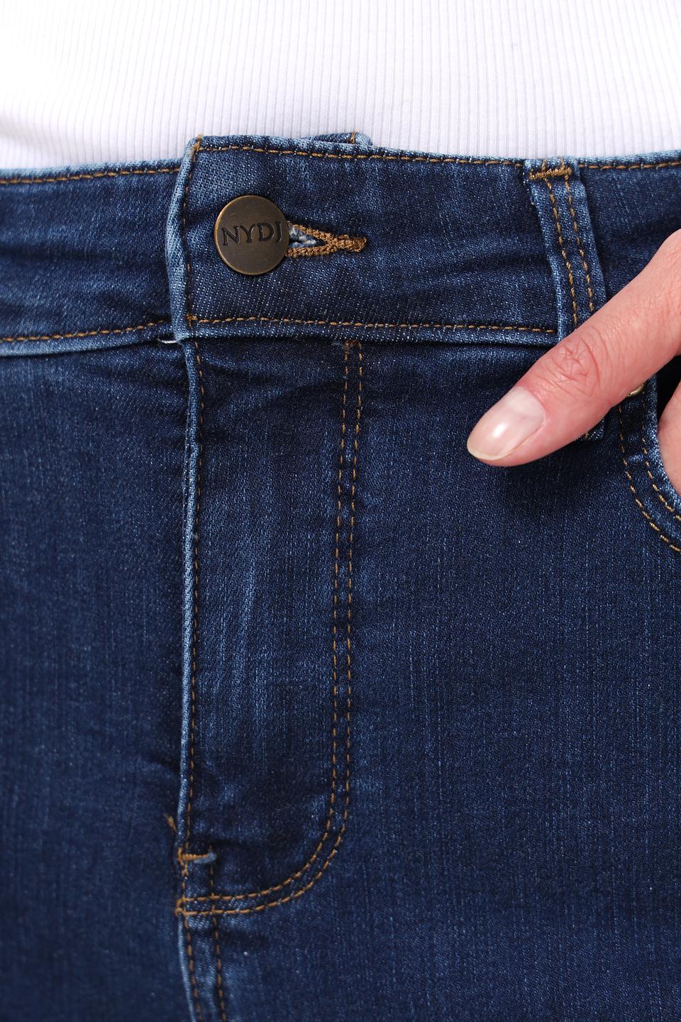 Джинсы NYDJ прямого кроя синие