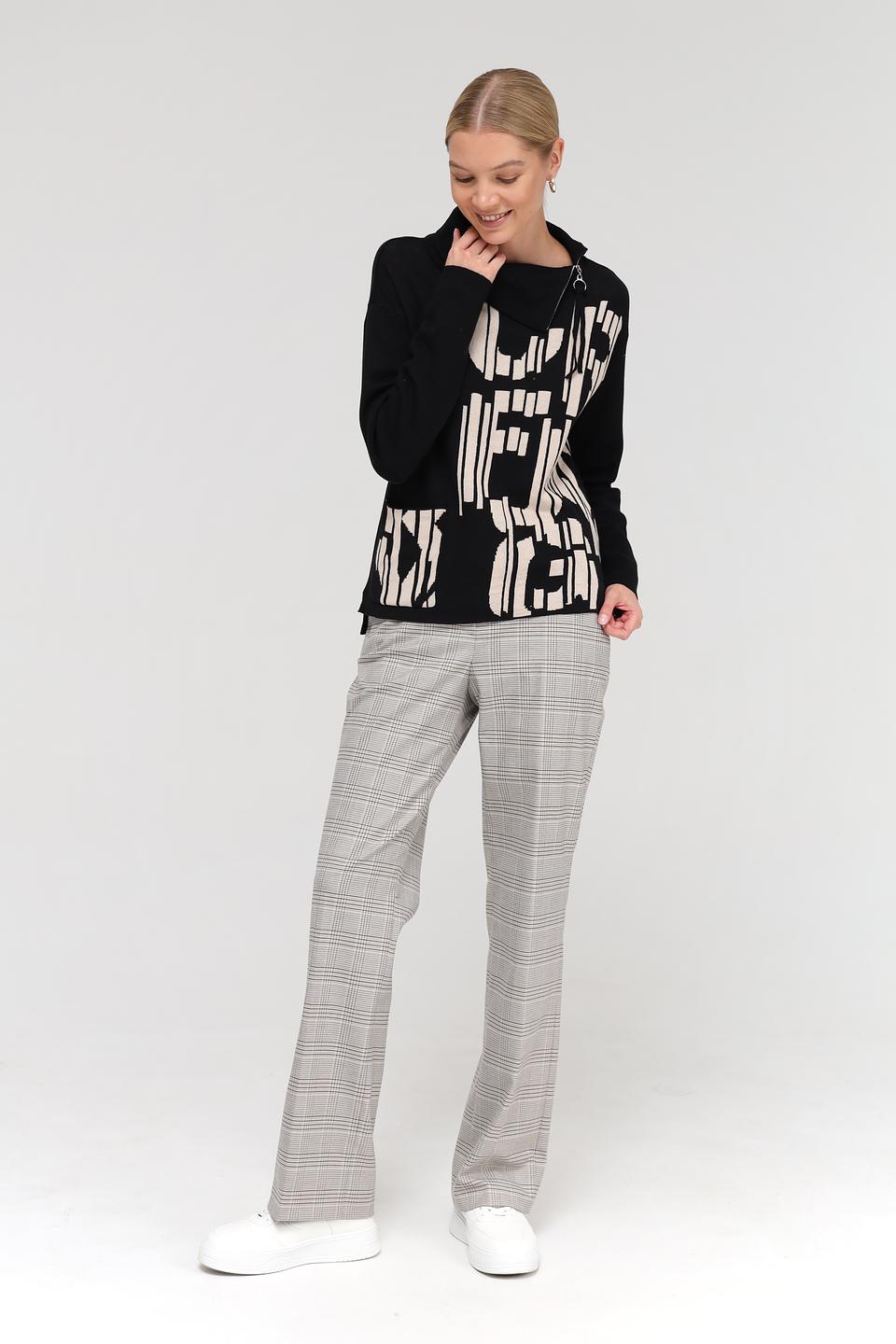 Пуловер Lebek с принтом