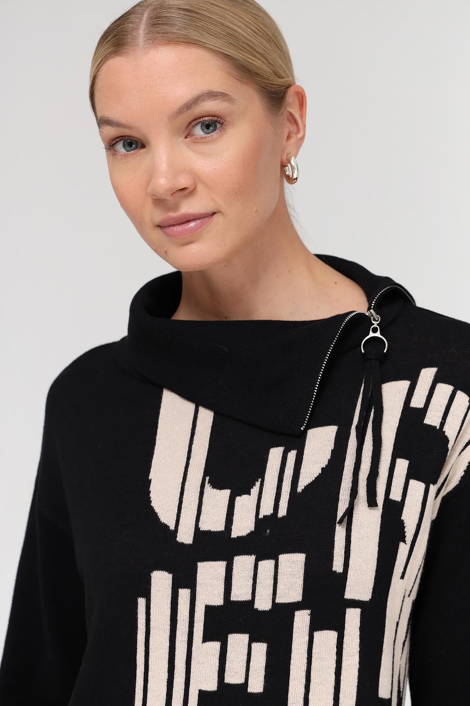 Пуловер Lebek с принтом