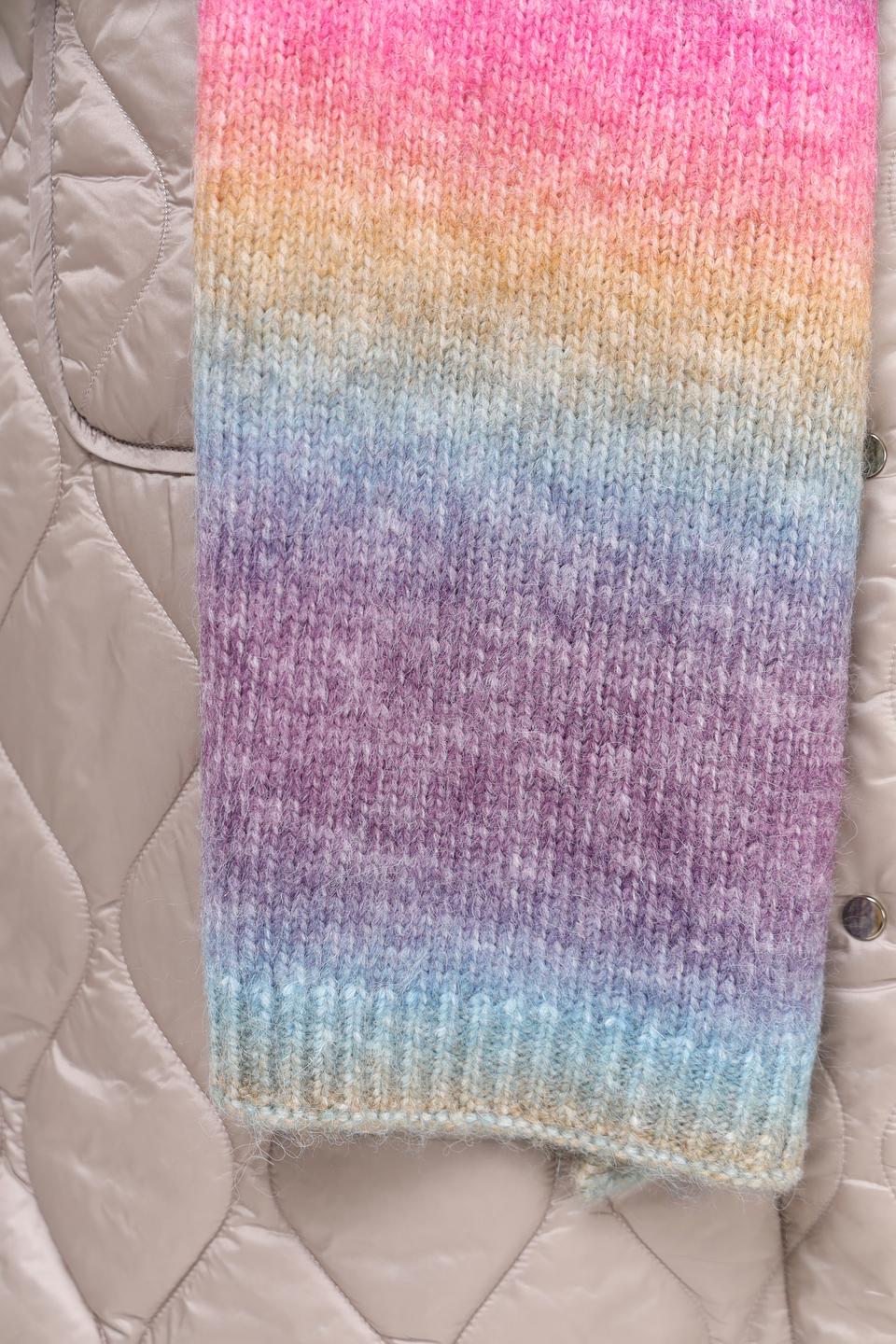 Шарф Fraas разноцветный вязаный