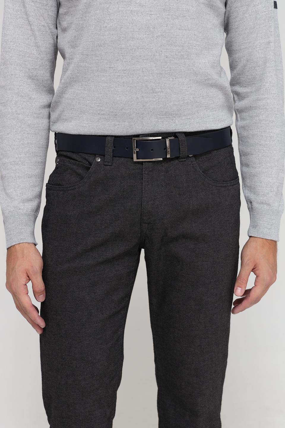 Ремень Bugatti ACC кожаный чёрный