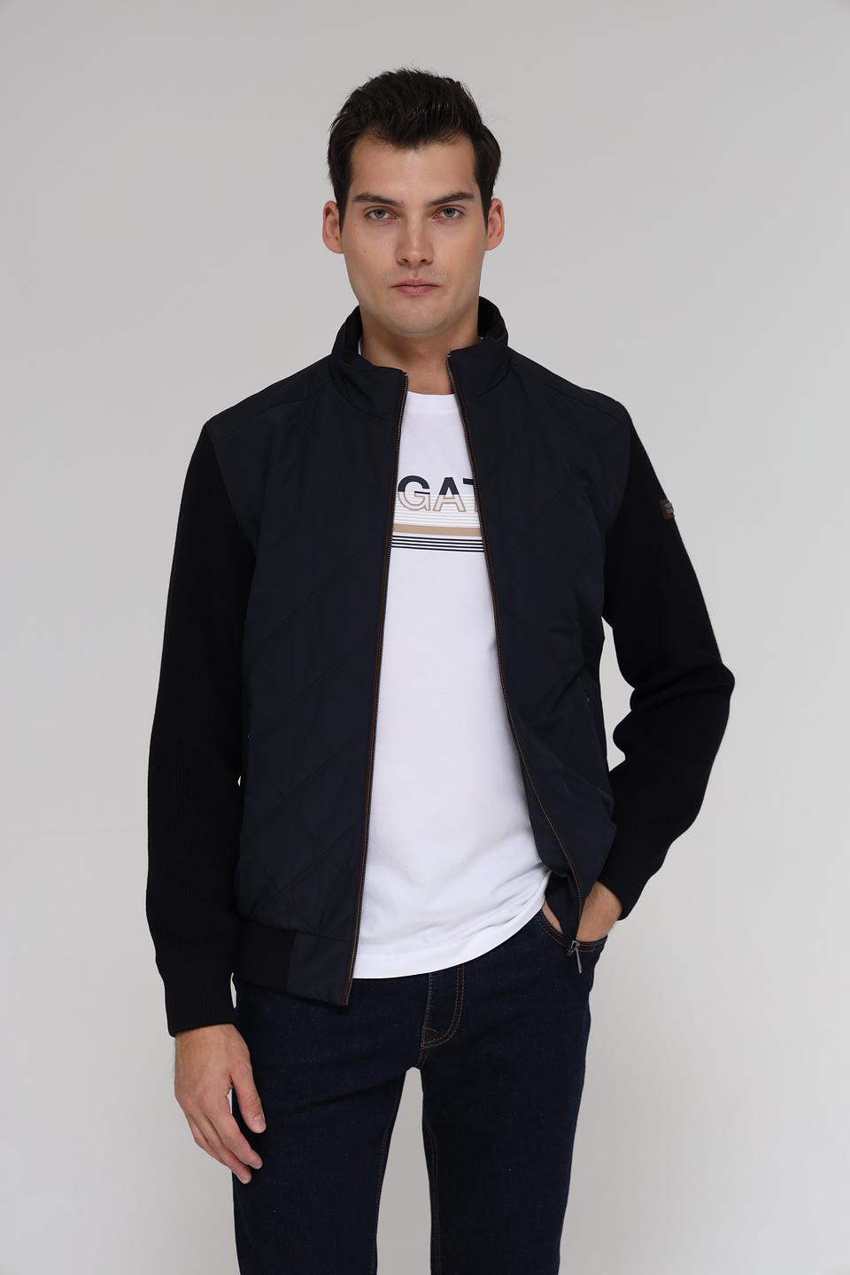 Ветровка Bugatti комбинированная чёрная