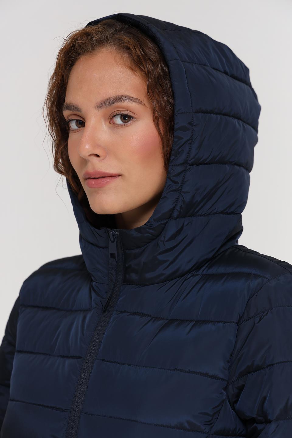 Пальто стеганое Tom Tailor denim синее