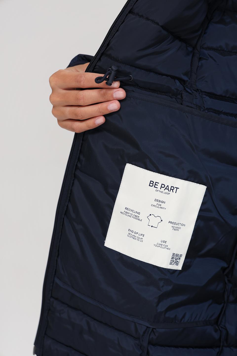 Пальто стеганое Tom Tailor denim синее