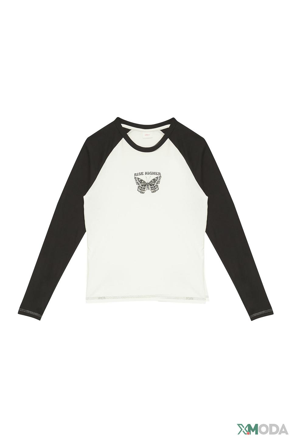 Джемпер s.Oliver, белый с чёрным