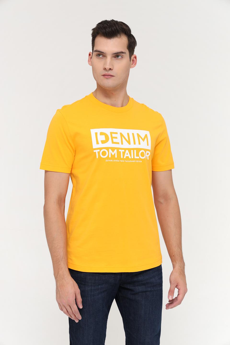 Футболка Tom Tailor denim жёлтая