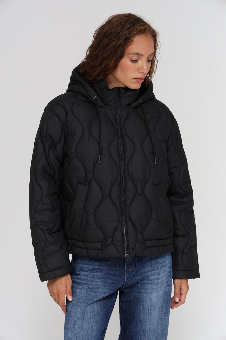 Куртка Tom Tailor стеганая чёрная