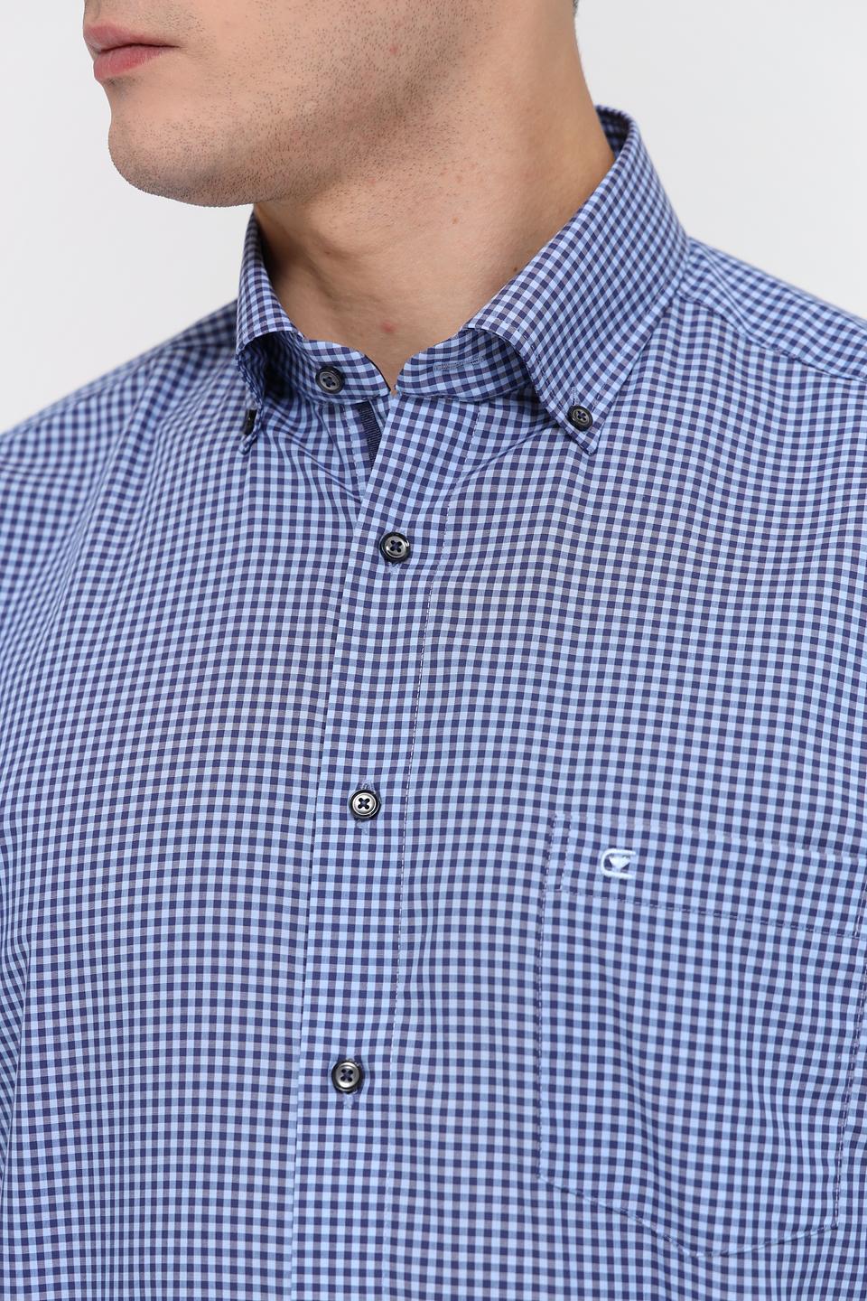 Рубашка Casa Moda в клетку синяя