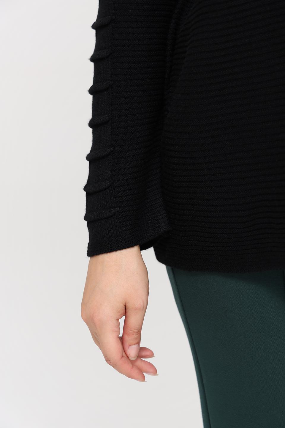 Пуловер Doris Streich чёрный с декором