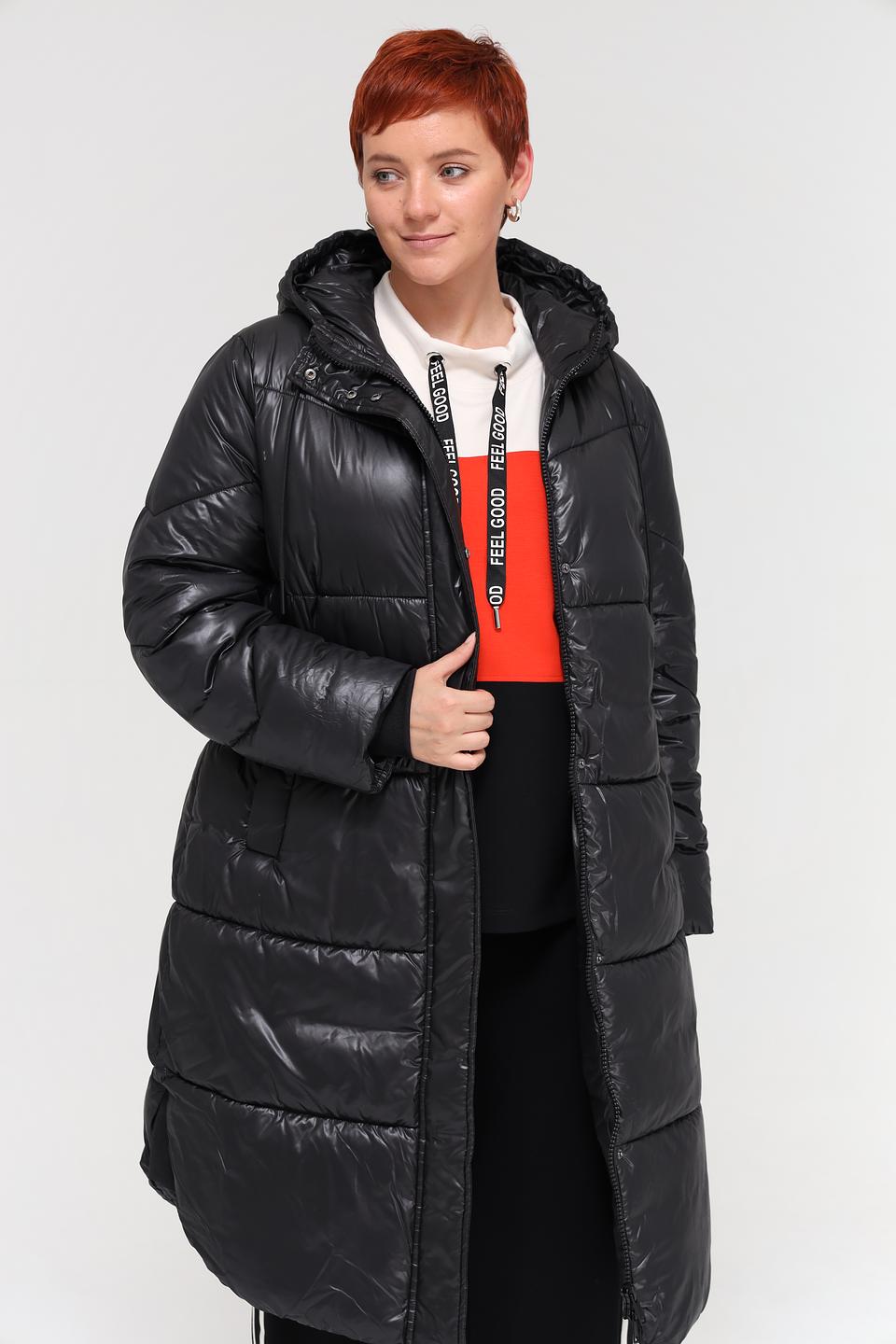 Пальто Samoon стеганое чёрное