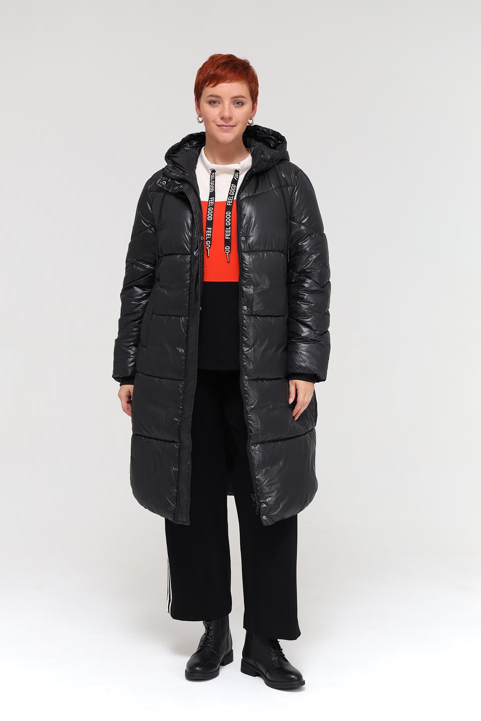 Пальто Samoon стеганое чёрное