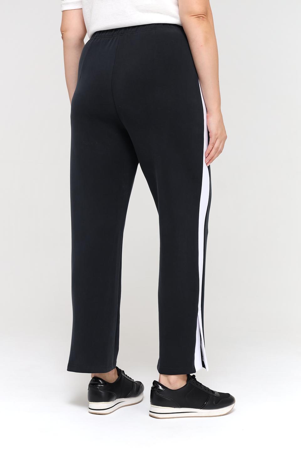 Брюки Beatris с полосками чёрные