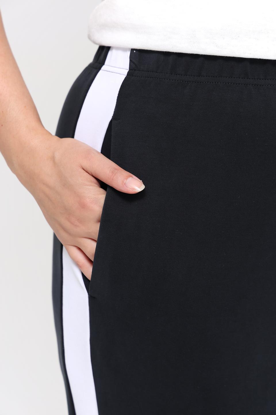 Брюки Beatris с полосками чёрные