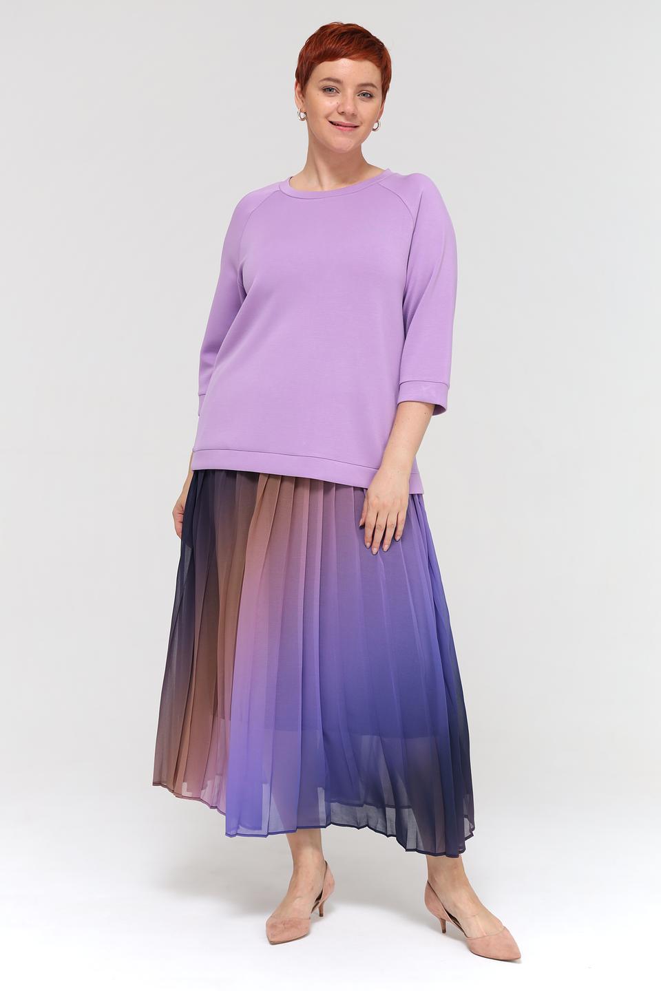 Пуловер Via Appia лавандовый с рукавом 3/4