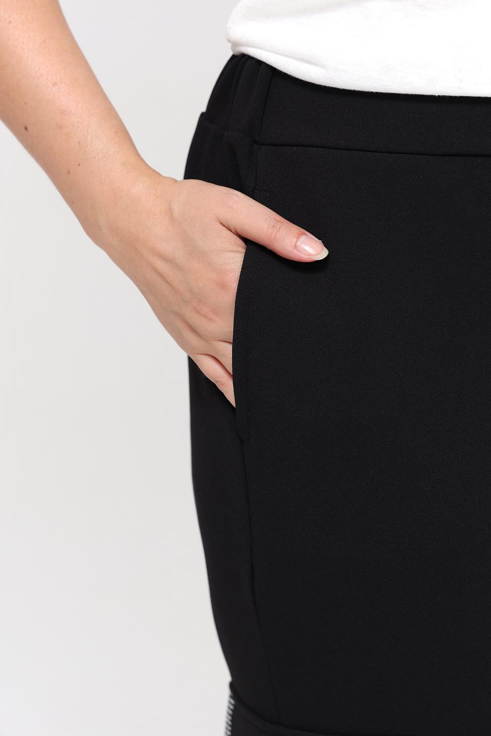 Брюки Doris Streich с карго чёрные