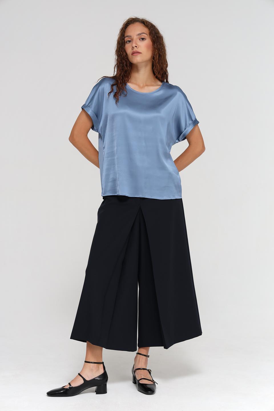 Блуза Gerry Weber голубая с рукавами-крылышками