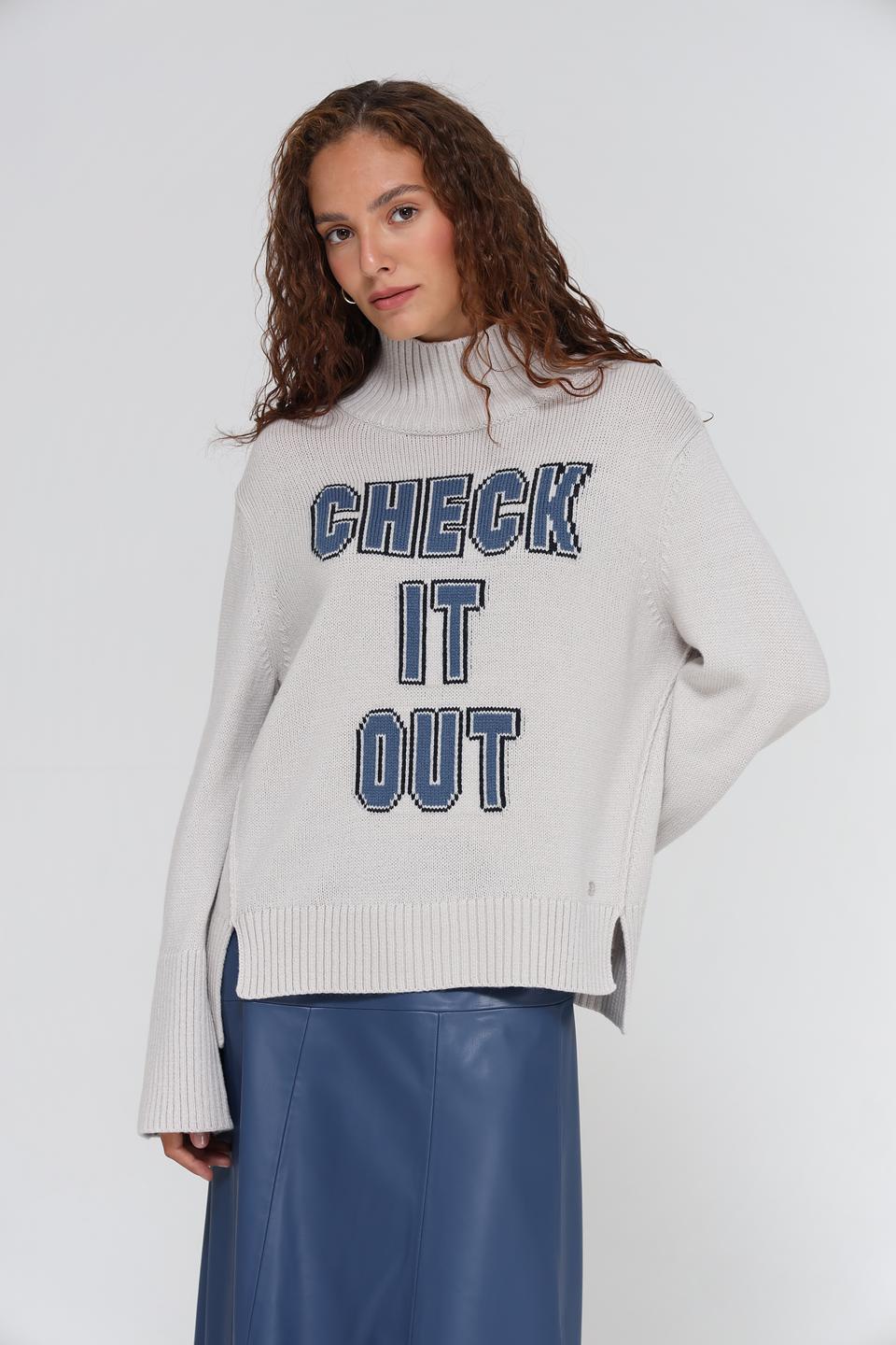 Пуловер Monari с надписью