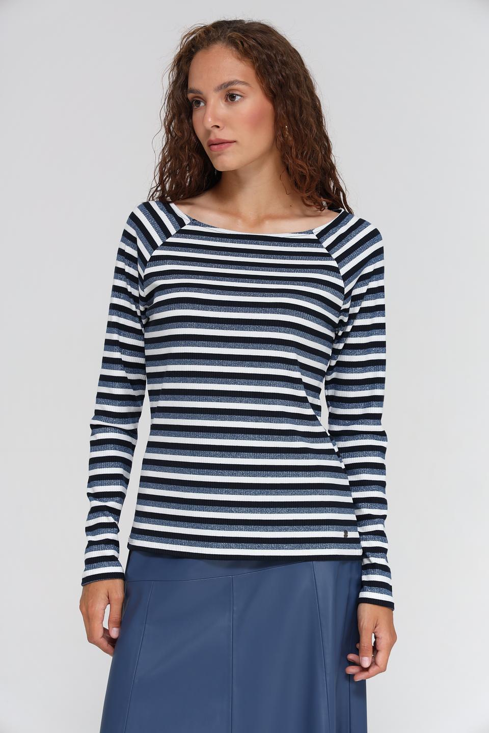 Лонгслив Monari в полоску