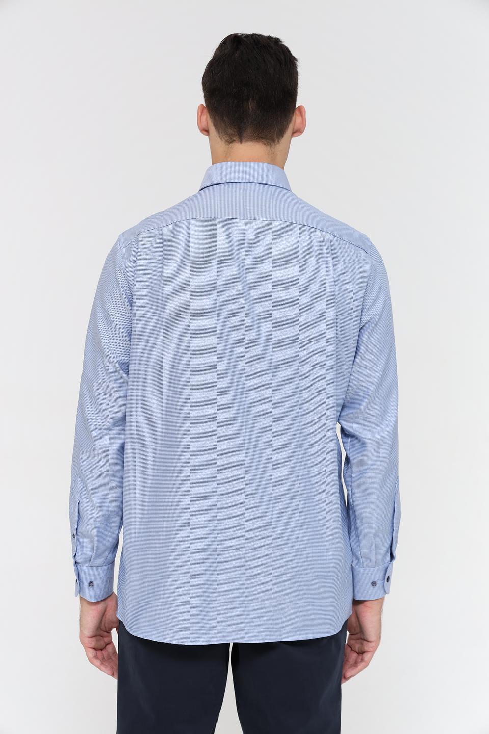 Рубашка Casa Moda голубая приталенная