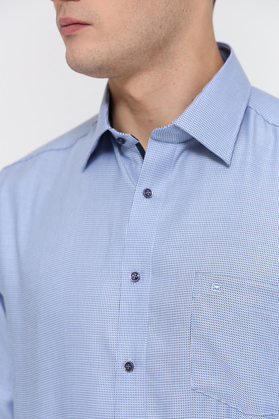 Рубашка Casa Moda голубая приталенная