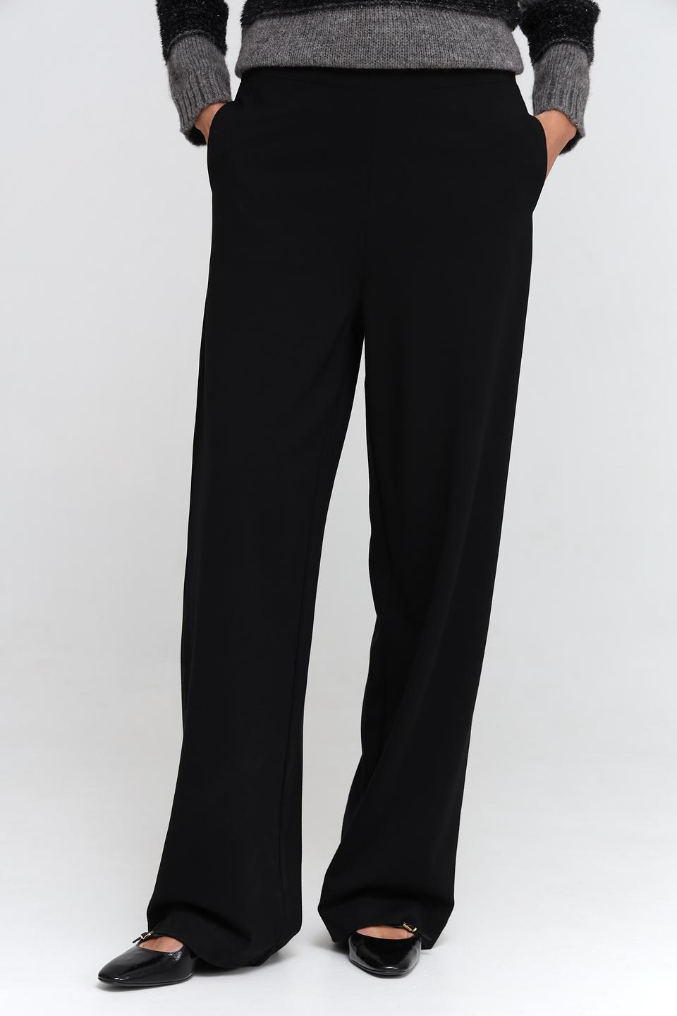 Брюки палаццо UNQ чёрные