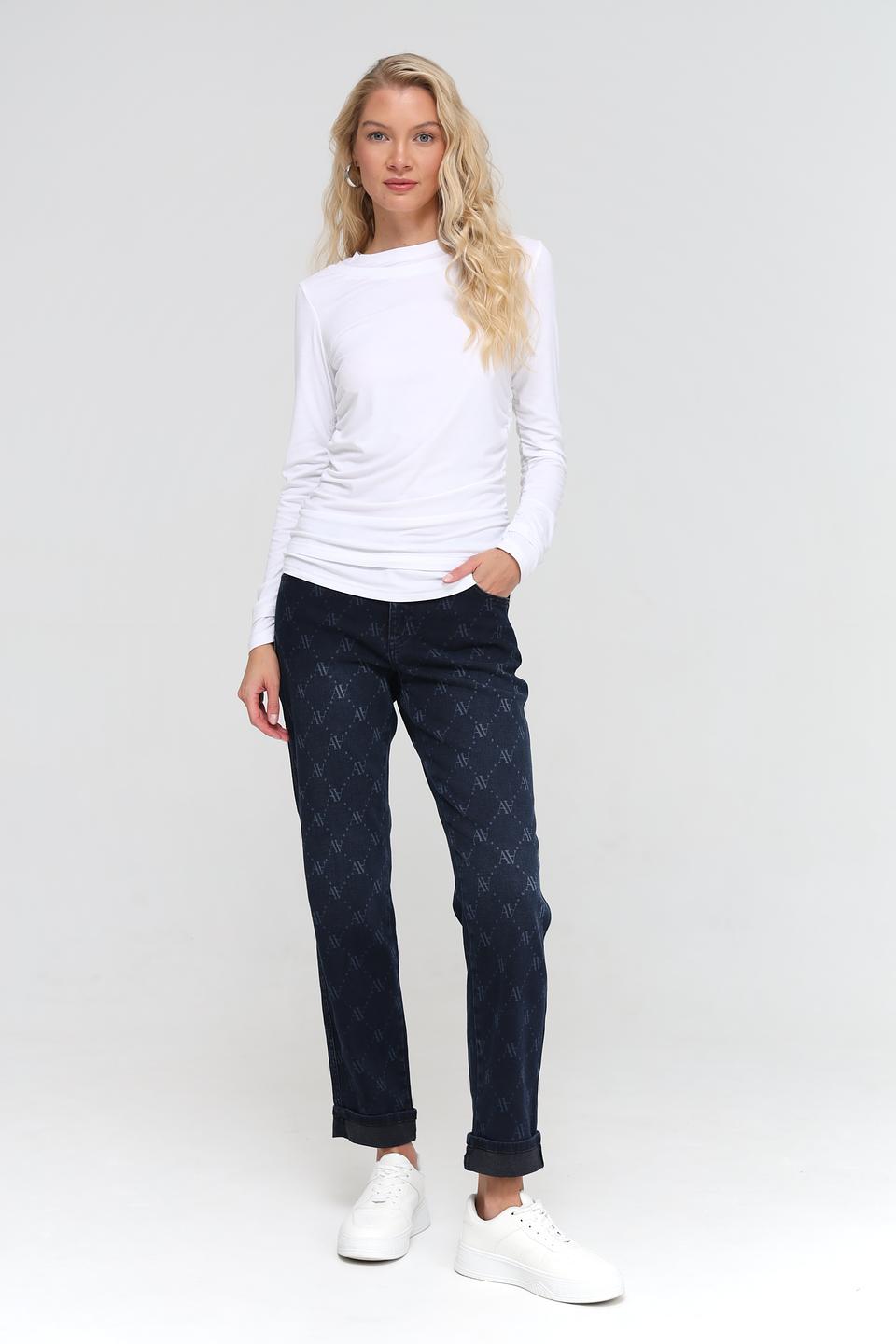 Джинсы Angels с логотипом, синие