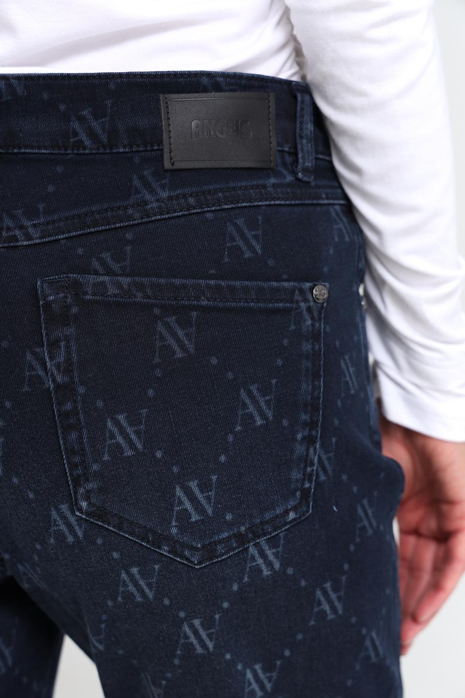 Джинсы Angels с логотипом, синие