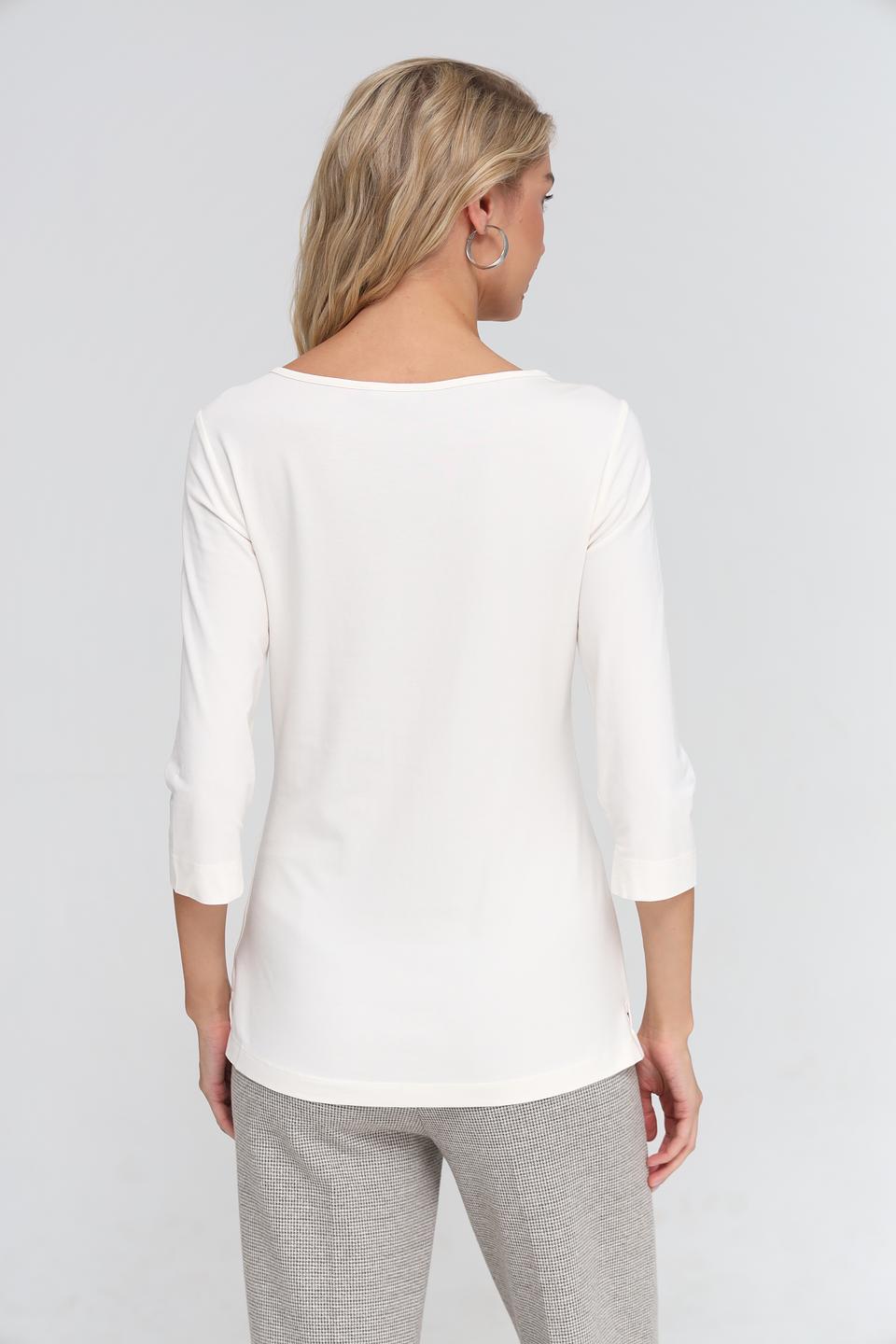 Футболка Oui женская кремовая