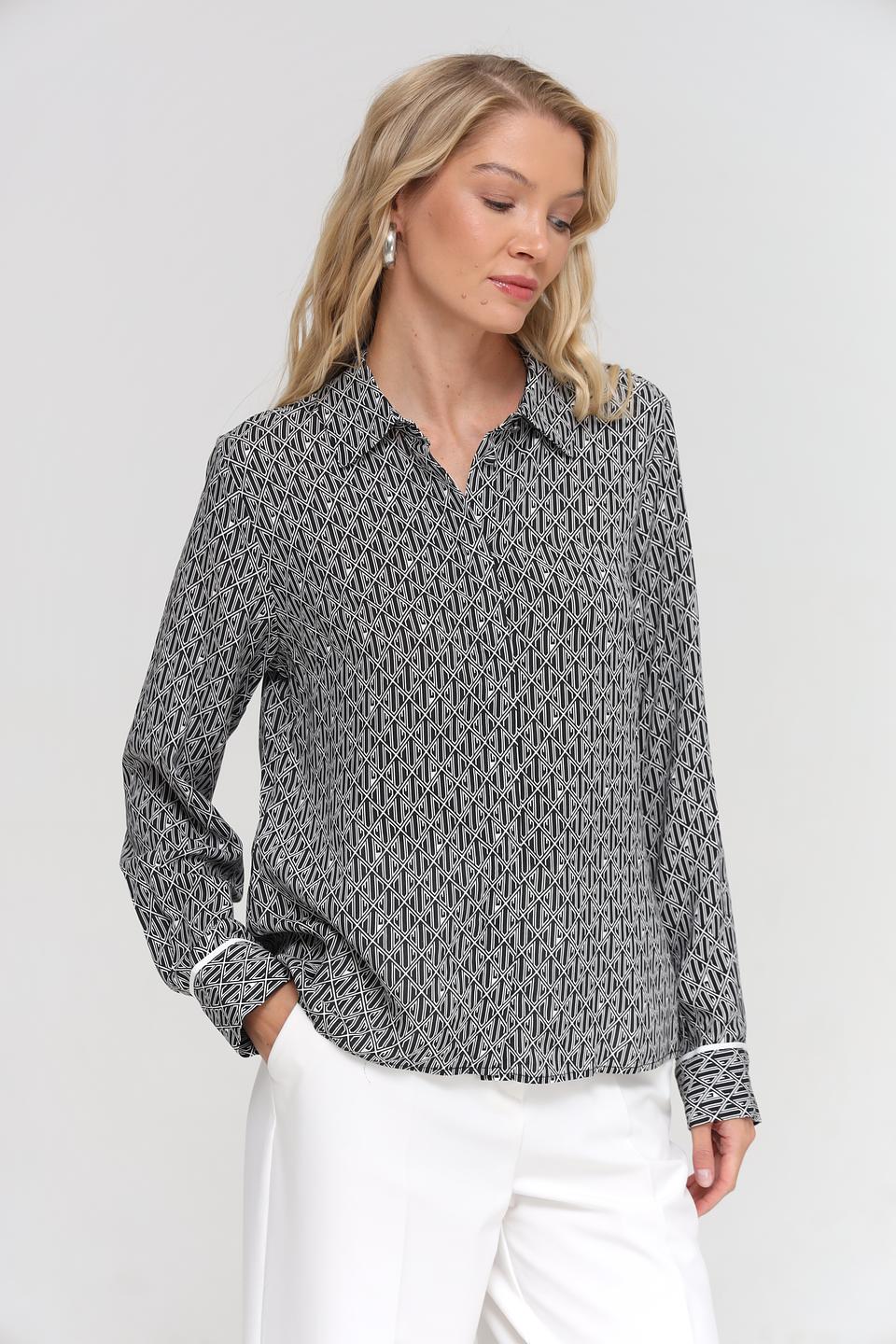 Блуза UNQ с геометрическим принтом