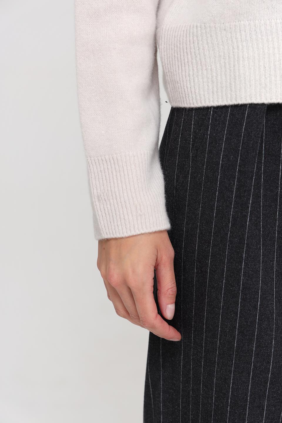 Пуловер Oui бежевый