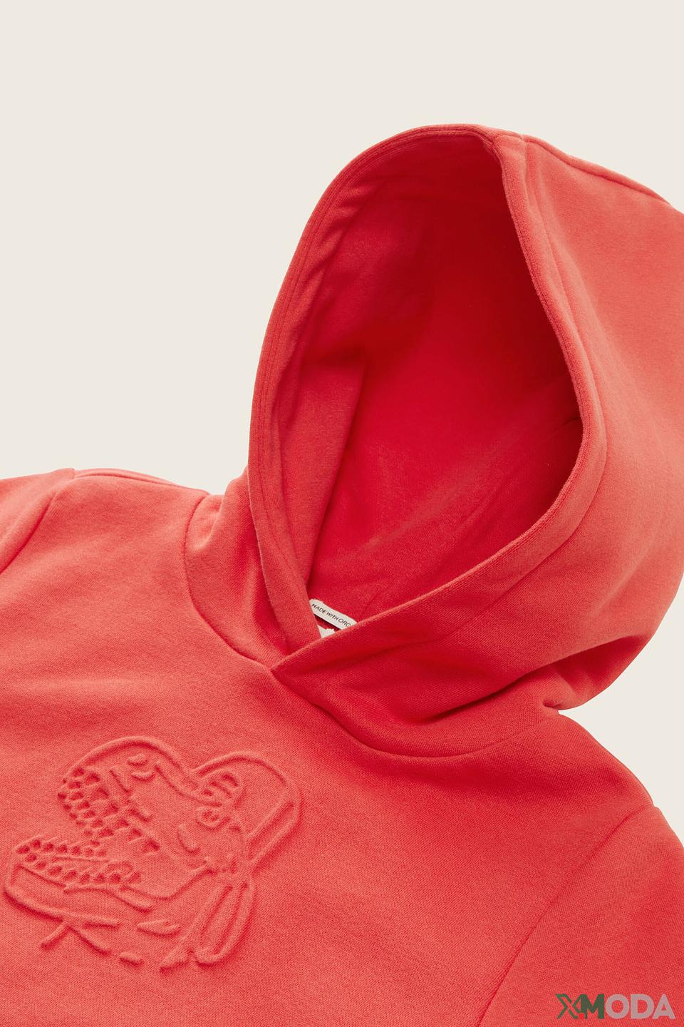 Свитшот Tom Tailor с аппликацией красный