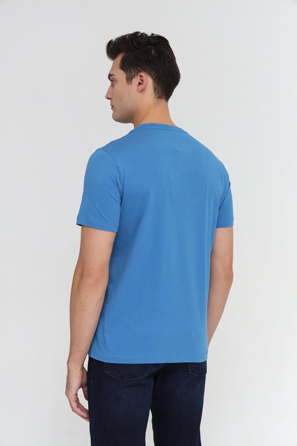 Футболка Lerros men синяя с принтом