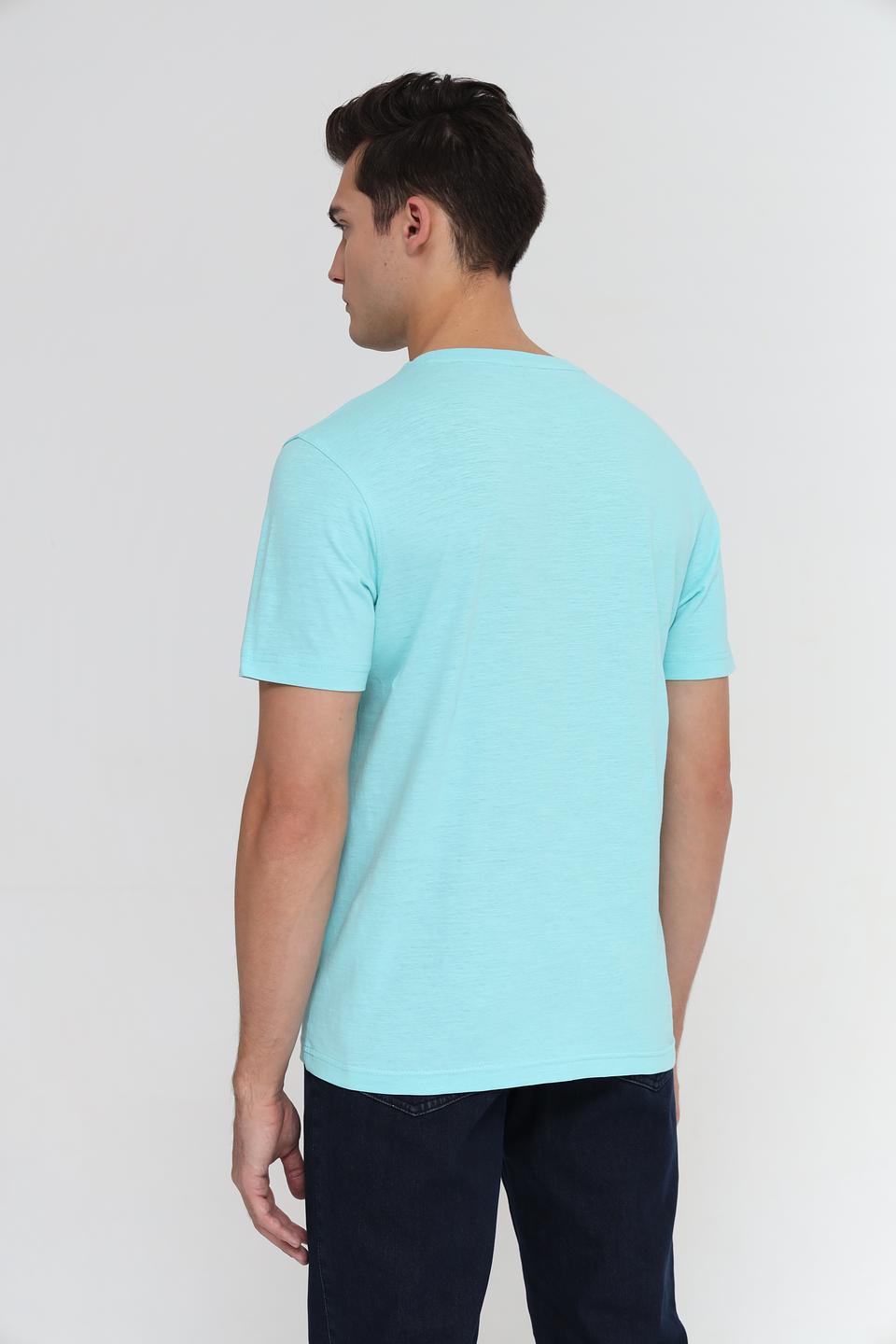 Футболка Lerros с принтом бирюзовая