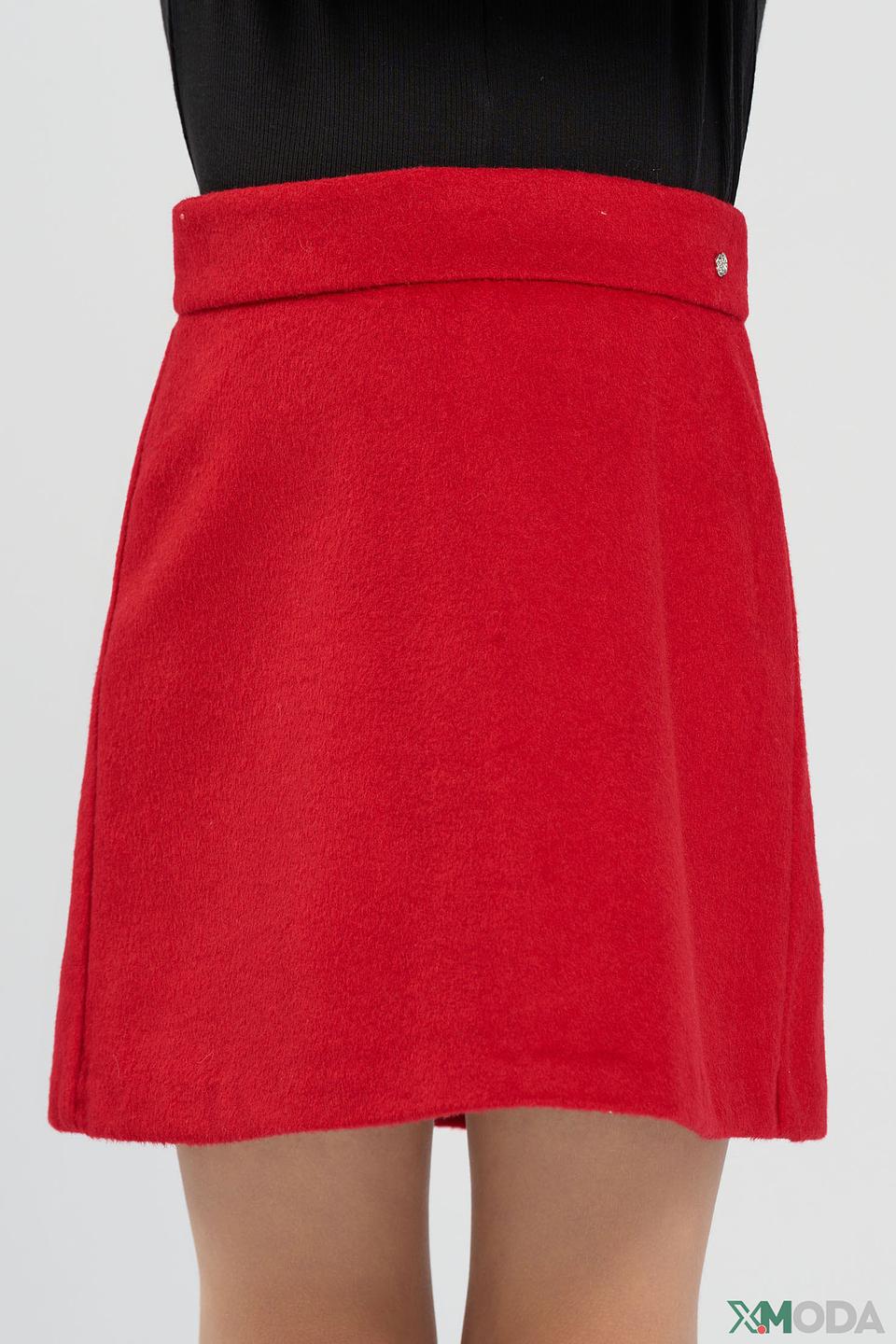 Юбка Choupette детская красная с декором